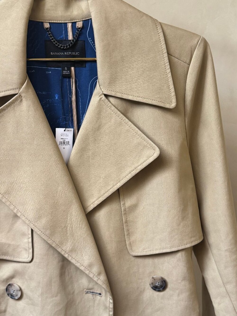 Banana Republic Classic Trench Coat NWT Size Small